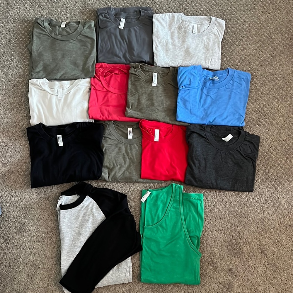 Huge lot of Mens Large American Apparel T-Shirts